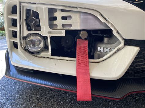 how to install tow strap civic